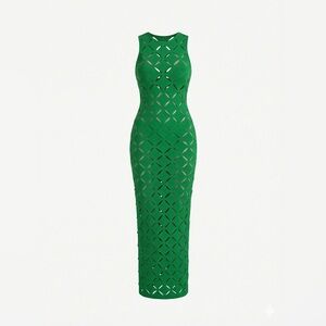 Cut Out Maxi Dress - Kelly Green
